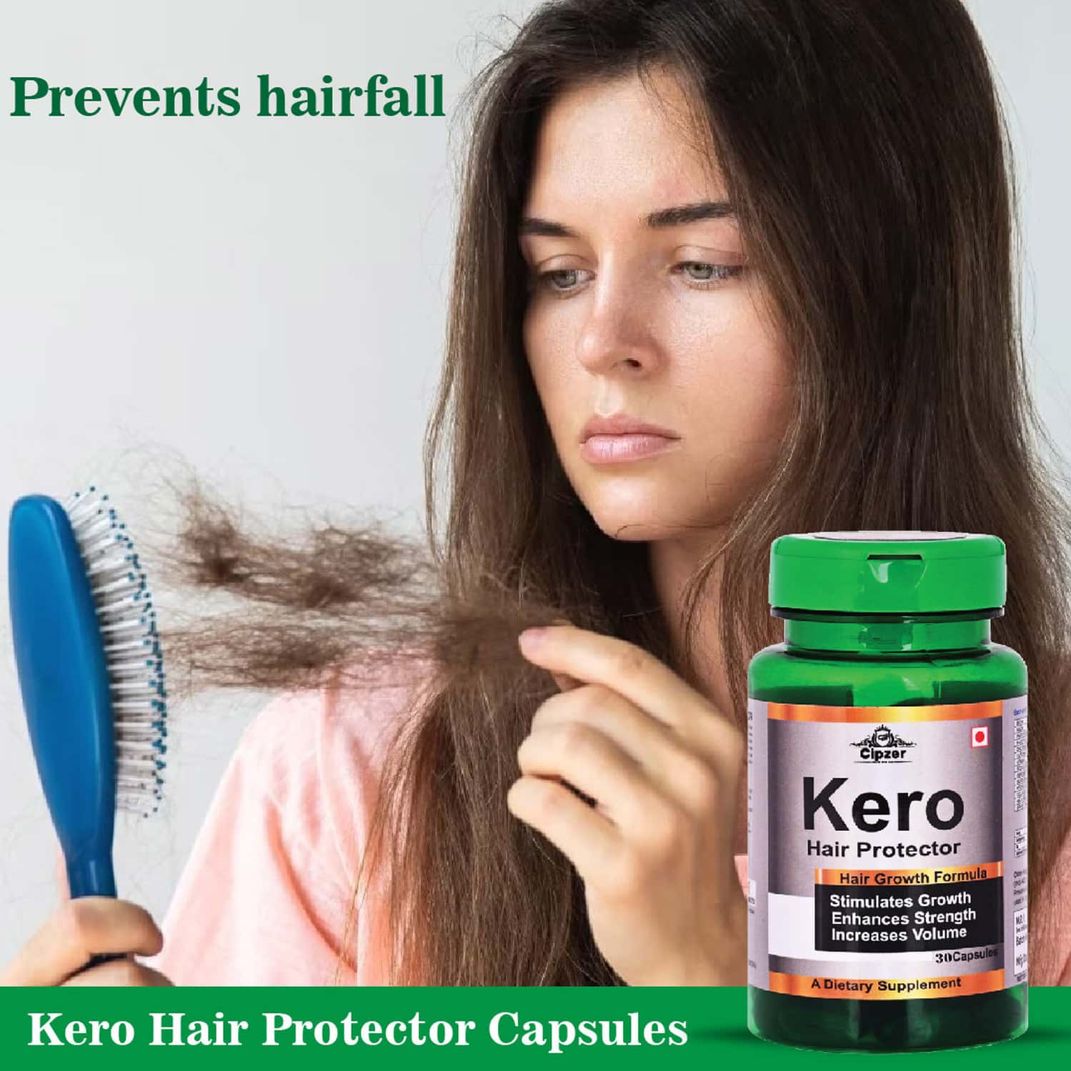 Buy CIPZER KERO HAIR CAPSULE NOURISH YOUR HAIR FOR HAIR GROWTH, FALL