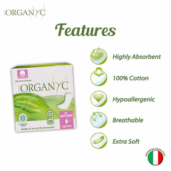 Organyc Pantyliners Ultra Thin Light Flow 24