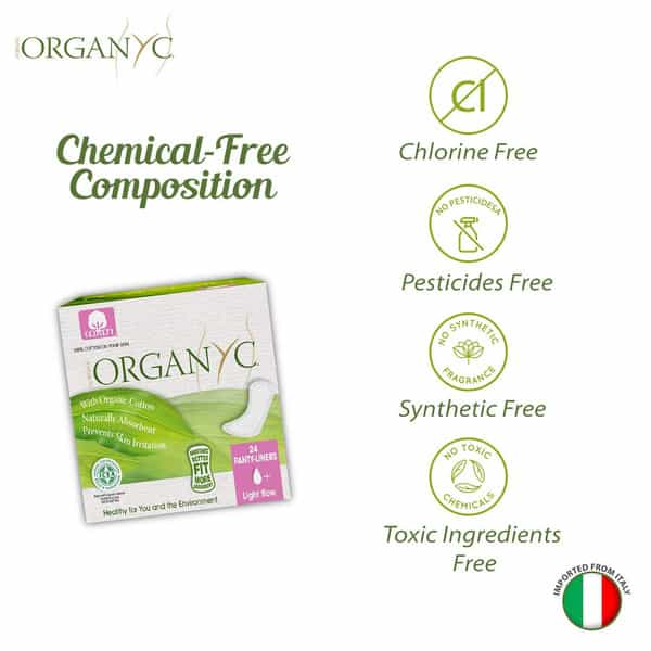 Organyc Pantyliners Ultra Thin Light Flow 24
