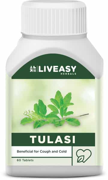 Liveasy Herbals Tulasi Bottle Of 60 Tablets