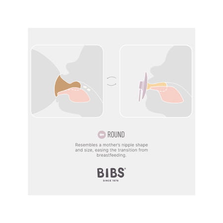 Bibs Colour Latex Size 1 Blush - 0+ Months