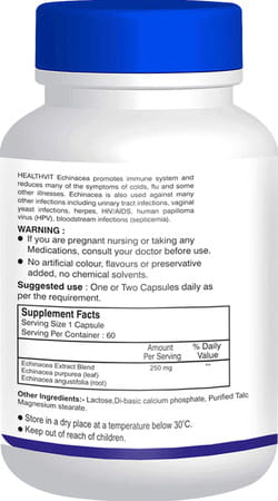 Healthvit Echinacea Extract 60 Capsules 250mg