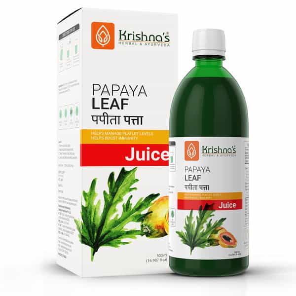 Krishna's Papaya Leaf Juice - 500 Ml