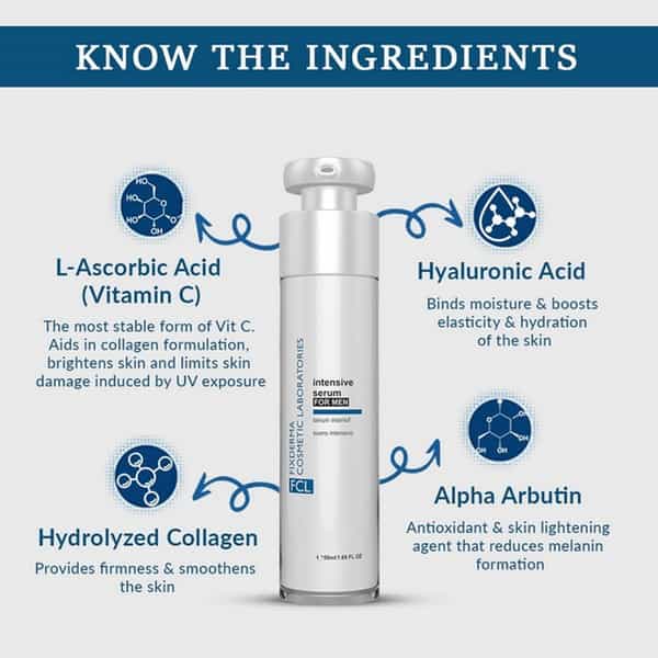 Fcl Intensive Serum For Men Protects Illuminates & Regenerates Can Improve A Dull Uneven Skin.