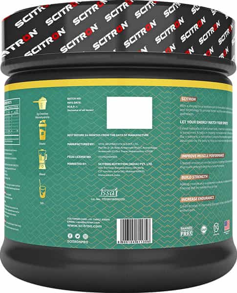 Scitron Nitro Series Creatine Monohydrate - 250G (Lemon)