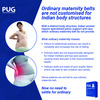 Pug Maternity Support Belt Ergonomically Designed For Indian Mothers Pack Of 1