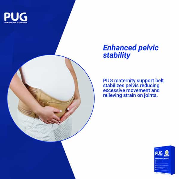 Pug Maternity Support Belt Ergonomically Designed For Indian Mothers Pack Of 1