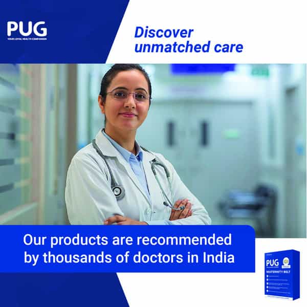 Pug Maternity Support Belt Ergonomically Designed For Indian Mothers Pack Of 1