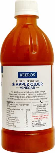Keeros Apple Cider Vinegar With Mother Vinegar - 500Ml