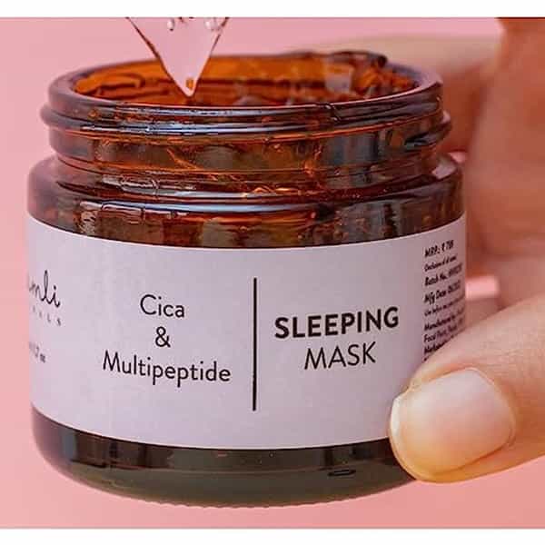 Neemli Naturals Cica & Multipeptide Sleeping Mask For Smooth Even And Ageless Looking Skin - 50G