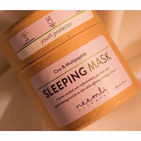 Neemli Naturals Cica & Multipeptide Sleeping Mask For Smooth Even And Ageless Looking Skin - 50G