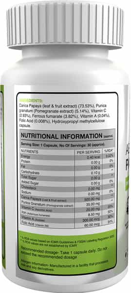 Genetic Nutrition - Absolute Papaya Extract 30 Capsules