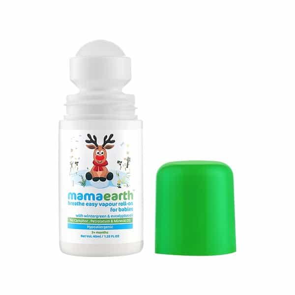 Mamaearth's Natural Breathe Easy Cold & Cough Roll-On Tube Of 40 Ml