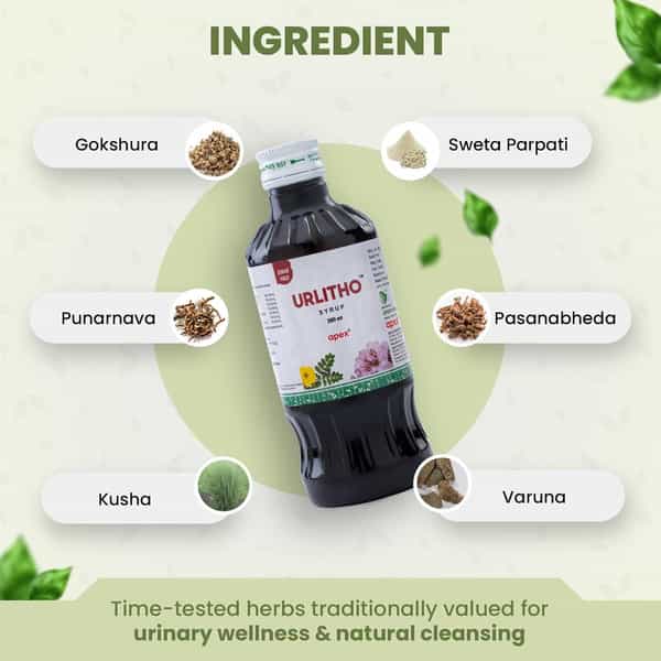 Green Milk Urlitho Syrup | Herbal Renal Tonic For Kidney & Urinary Wellness Support | 200 Ml