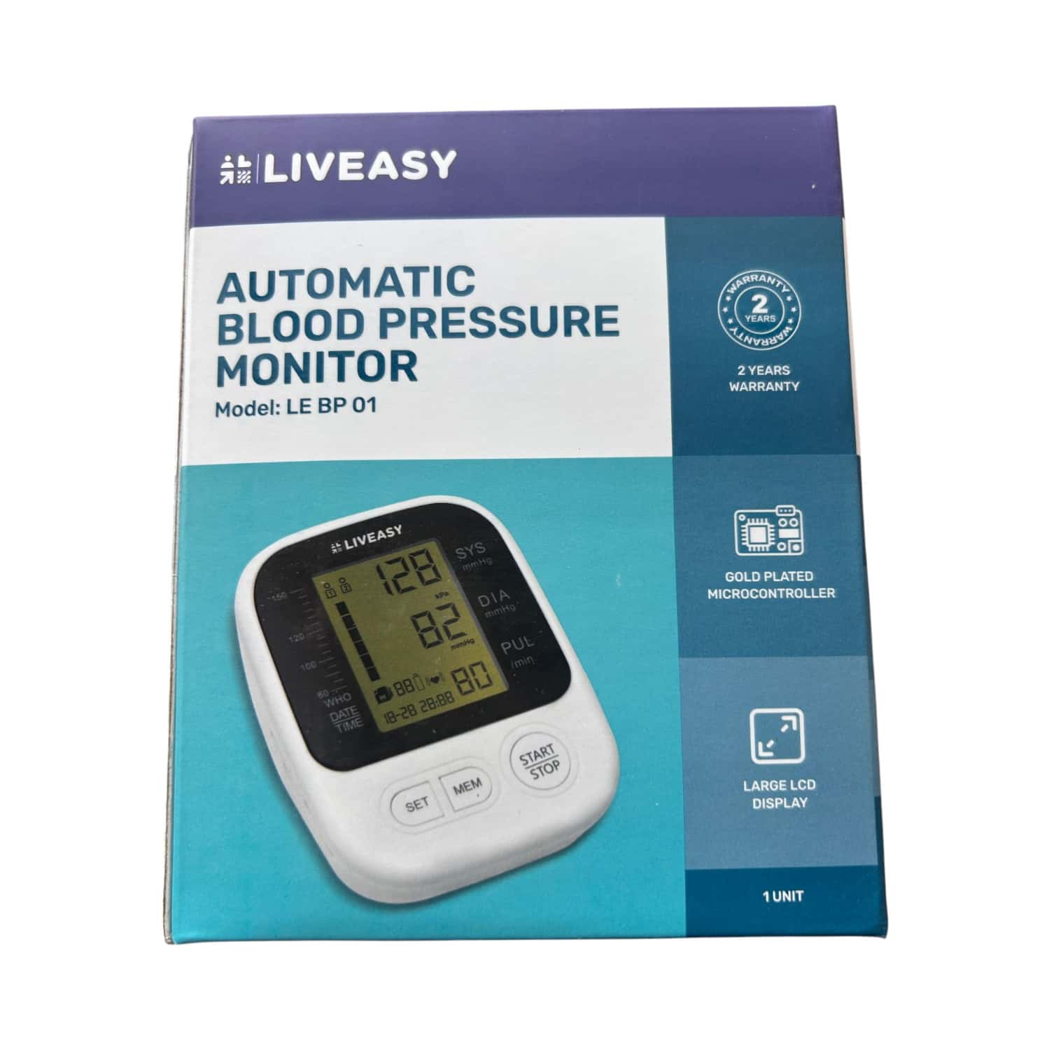 Buy LIVEASY AUTOMATIC BLOOD PRESSURE MONITOR LE BP 01 Online