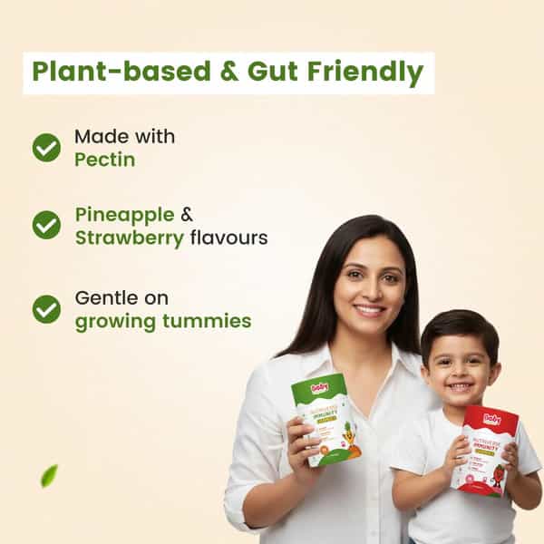 Babyorgano Immunity Gummies Pineapple Flavour | Ayurvedic Immunity Support | 60 Gummies