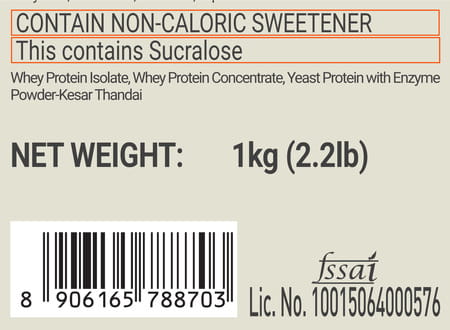Fuelone Whey Max (Kesar Thandai | 1Kg) 27G Protein | Whey Protein Concentrate
