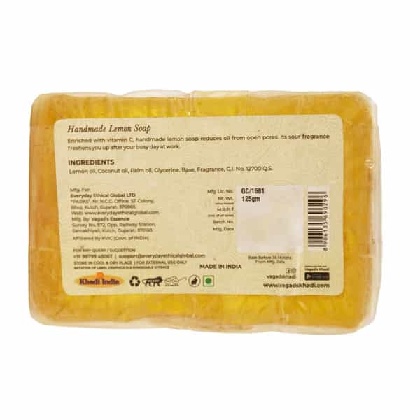 Vagad's Khadi Herbal Lemon Soap 125 G