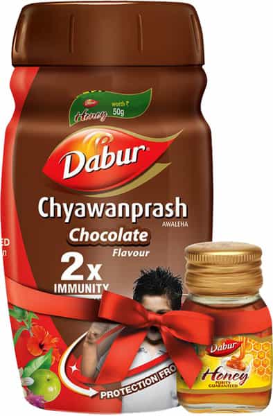 Dabur Chyawanprash Chocolate Flavour 450 Gm With Free Dabur Honey 50 Gm