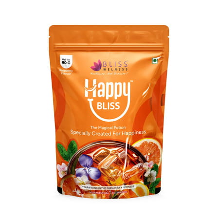 Bliss Welness Happy Bliss Happiness Anxiety & Stress Relief Supplement 30 Servings 90 Gm