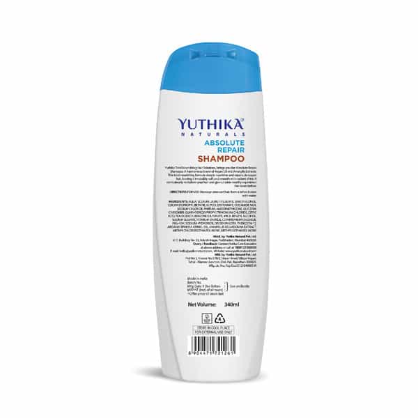 Yuthika Naturals Total Nourishing Hair Solutions Shampoo Absolute Repair 340Ml
