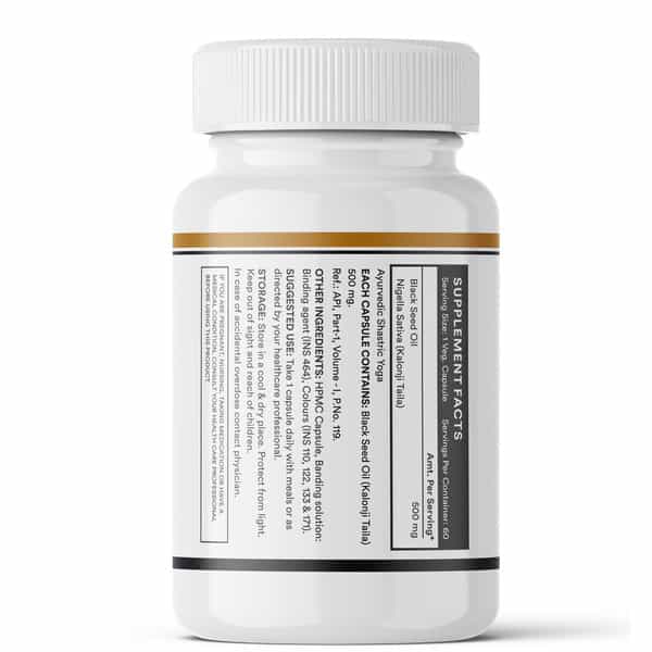 Inlife Black Seed Oil 500Mg Capsule 60