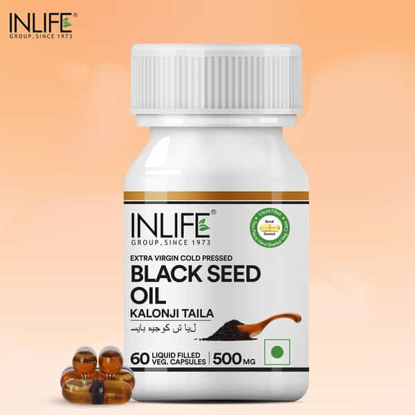 Inlife Black Seed Oil 500Mg Capsule 60