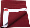 Luvlap Instadry Extra Absorbent Rubber Dry Sheet Bed Protector Maroon 0M+ Large 100 X140cm
