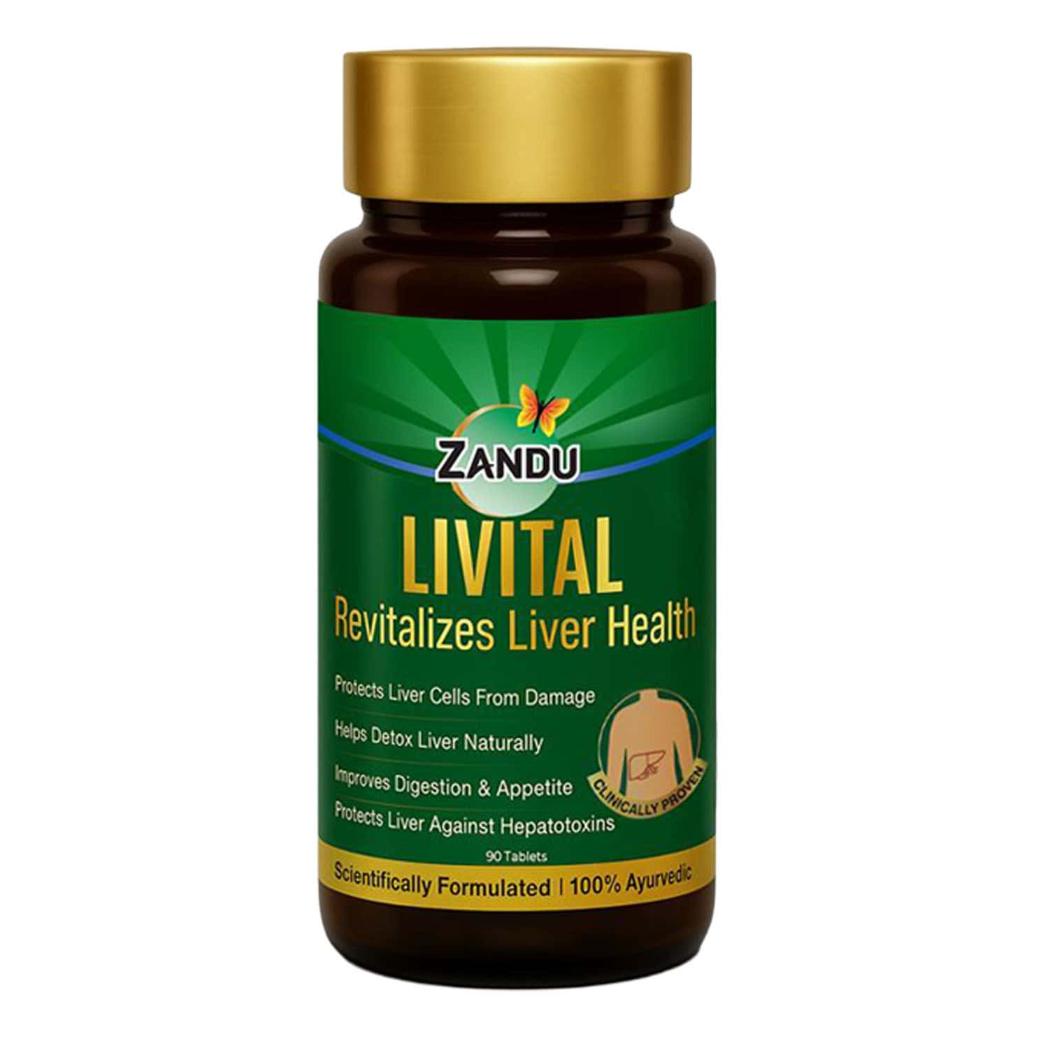 Zandu Livital | For Liver Detox & Health Support In 2 Months | 90 Tablets