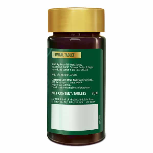 Zandu Livital | For Liver Detox & Health Support In 2 Months | 90 Tablets