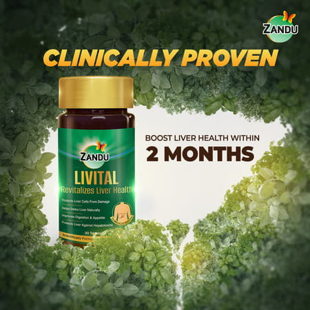 Zandu Livital Revitalizes Liver Health Tablets 90 No'S