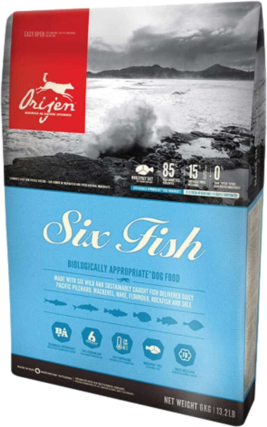 Orijen Six Fish Dry Dog Food | Grain Free And Chicken Free Dog Food | 11.4 Kg | All Life Stages