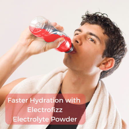 Electrofizz Hydration Energy Powder For Workout For Men And Women - Strawberry Flavour 1 Kg Jar