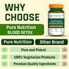 Pure Nutrition Plant-Based Blood Detox 800mg - 60 Veg Capsules