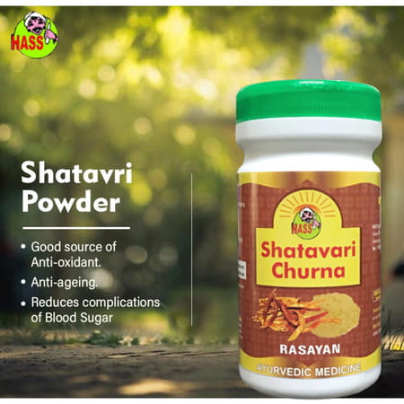 Hass Shatavari Churna Shatavari Powder For Hormonal Imbalance For Womens Health (2x100 Gram)