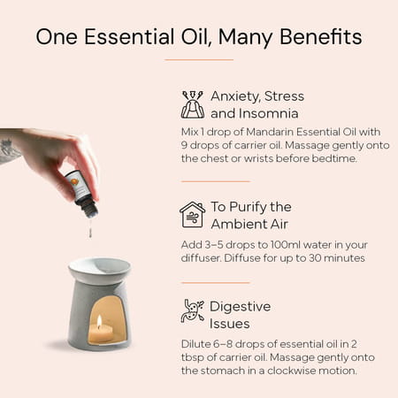 Puraroma Mandarin Essential Oil - 10 Ml