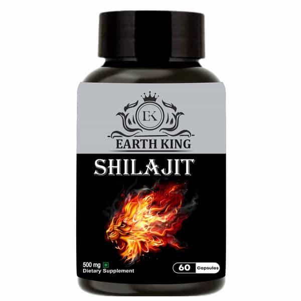 Earth King Shilajit/Shilajeet Capsule Supports Energy & Energy - 500Mg 60 Capsules (Pack Of 1)