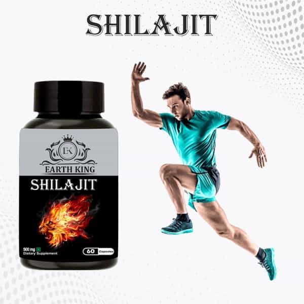 Earth King Shilajit/Shilajeet Capsule Supports Energy & Energy - 500Mg 60 Capsules (Pack Of 1)