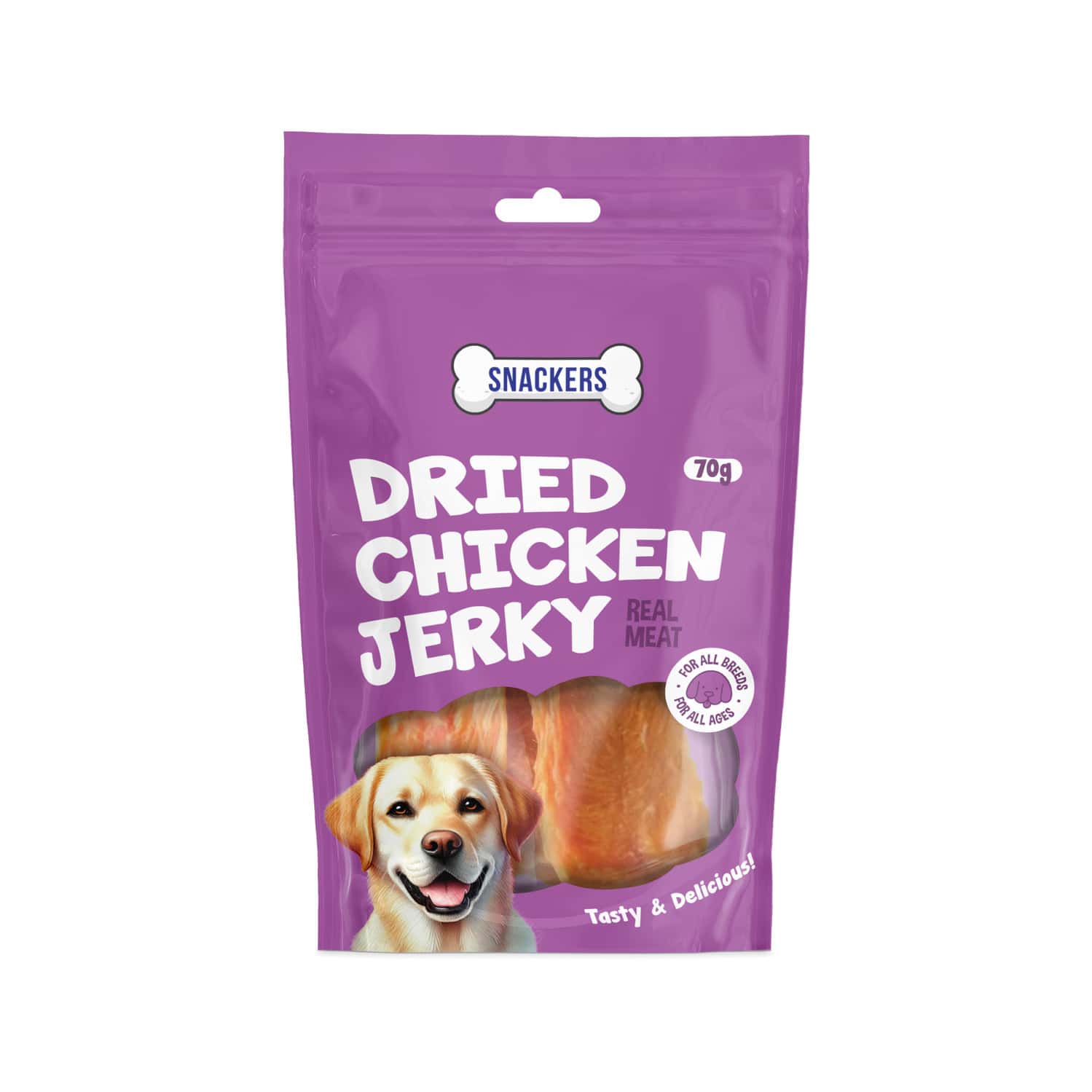 Snackers Dried Chicken Jerky Dog Treats | 70 G Cl