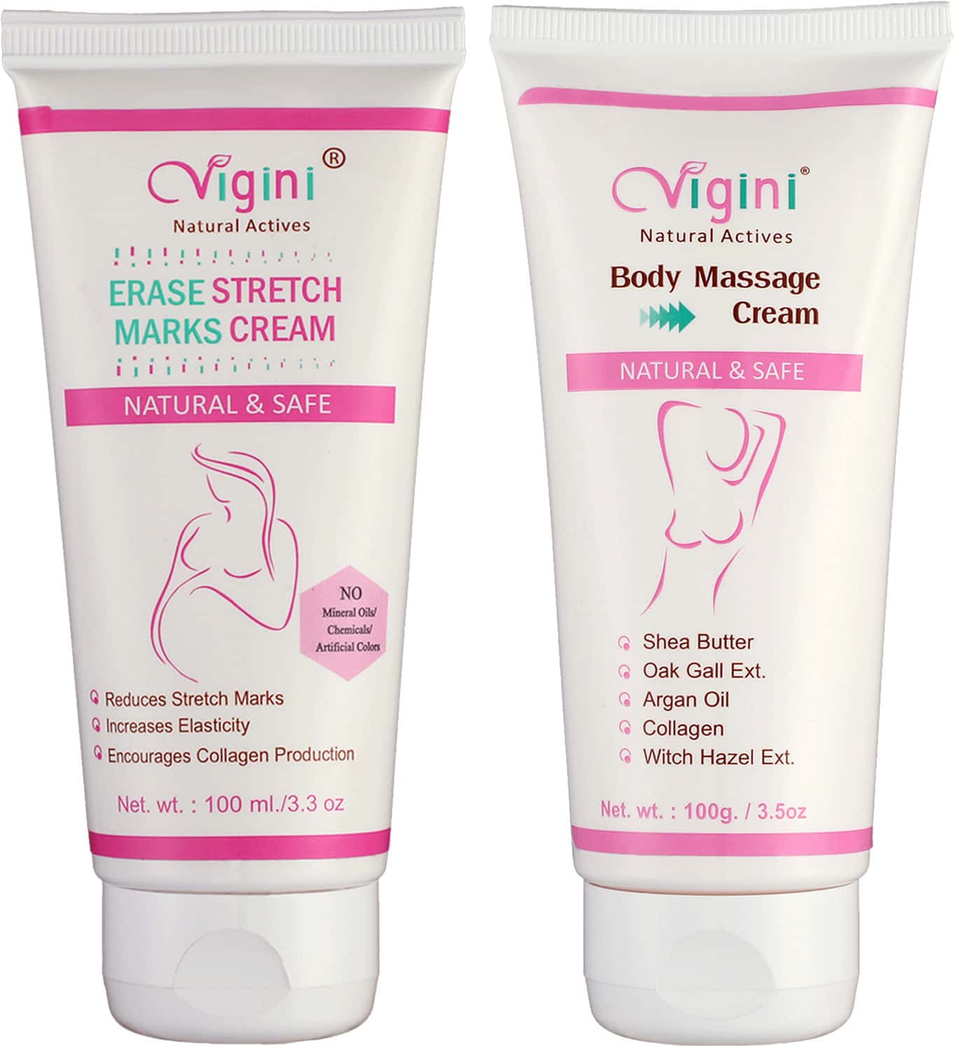 Vigini Stretch Mark Removal Bio Oil Cream & Bust Breast Size Increase Tightening Firming Cream 200ml