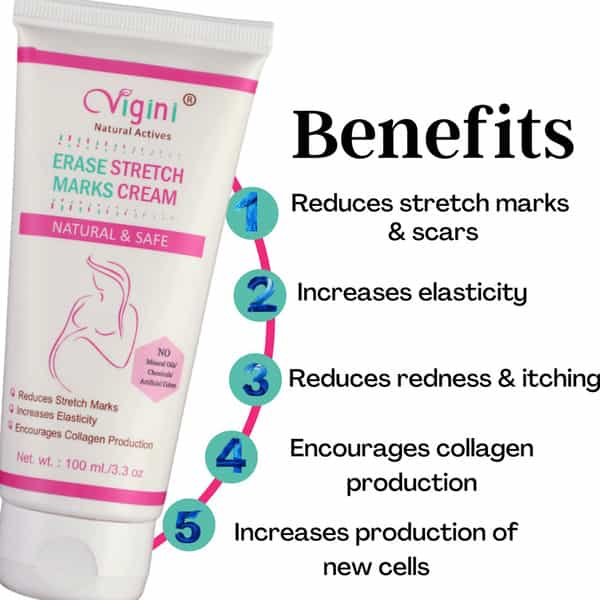Vigini Stretch Mark Removal Bio Oil Cream & Bust Breast Size Increase Tightening Firming Cream 200Ml