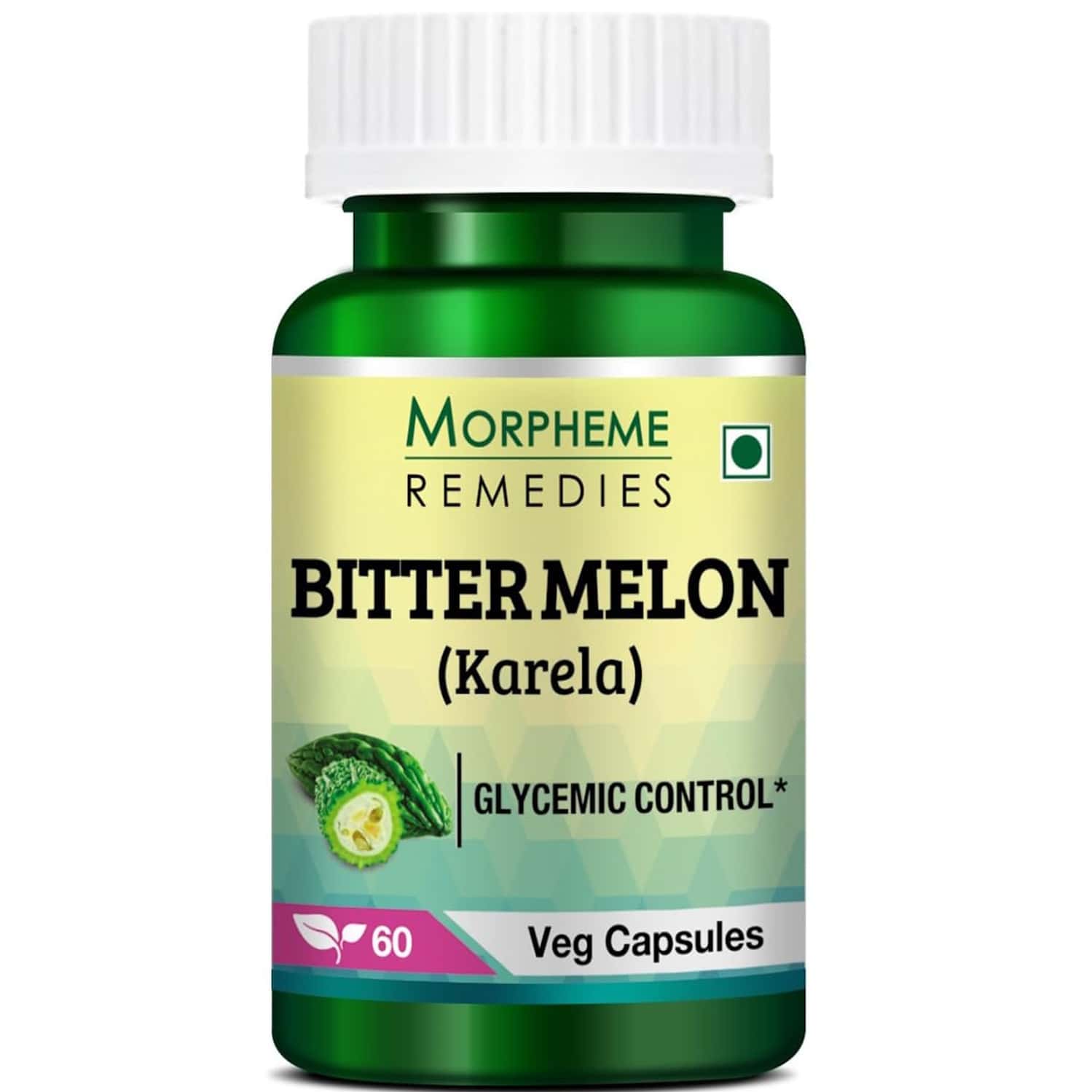 Morpheme Remedies Bittermelon (Karela) 500mg Extract 60 Veg Caps