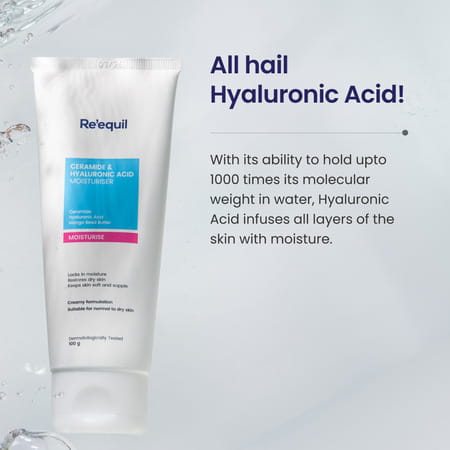 Re'Equil Ceramide & Hyaluronic Acid Moisturiser 100g