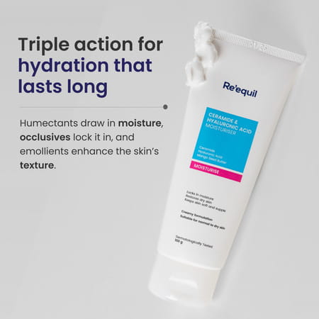 Re'Equil Ceramide & Hyaluronic Acid Moisturiser 100g