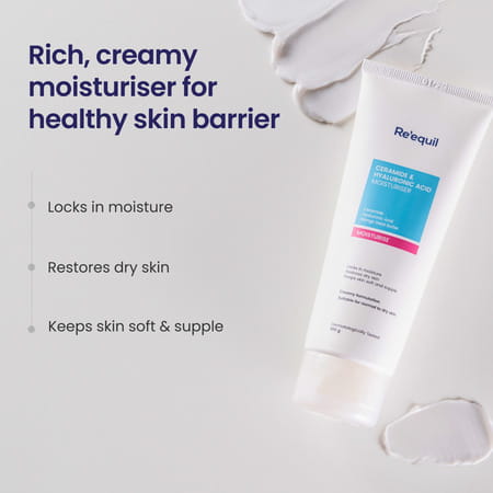 Re'Equil Ceramide & Hyaluronic Acid Moisturiser 100g