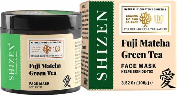 Shizen Bio-Cosmetics By Nature Fuji Matcha Green Tea Face Mask Cream For Oily Skin(100Gm)