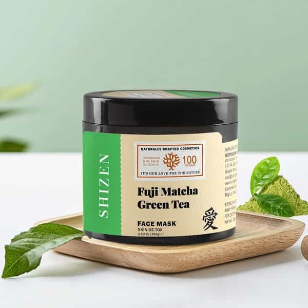 Shizen Bio-Cosmetics By Nature Fuji Matcha Green Tea Face Mask Cream For Oily Skin(100Gm)