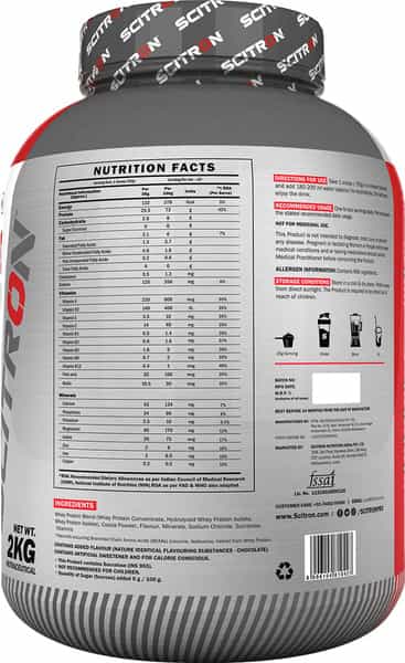 Scitron Advanced Whey Protein (57 Servings, 25.5G Protein, 6G Bcaas) - 4.4Lbs (2Kg) (Milk Chocolate)