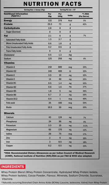 Scitron Advanced Whey Protein (57 Servings, 25.5G Protein, 6G Bcaas) - 4.4Lbs (2Kg) (Milk Chocolate)