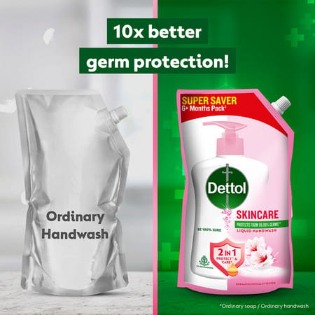 Dettol Liquid Handwash Refill - Skincare Hand Wash- 675ml